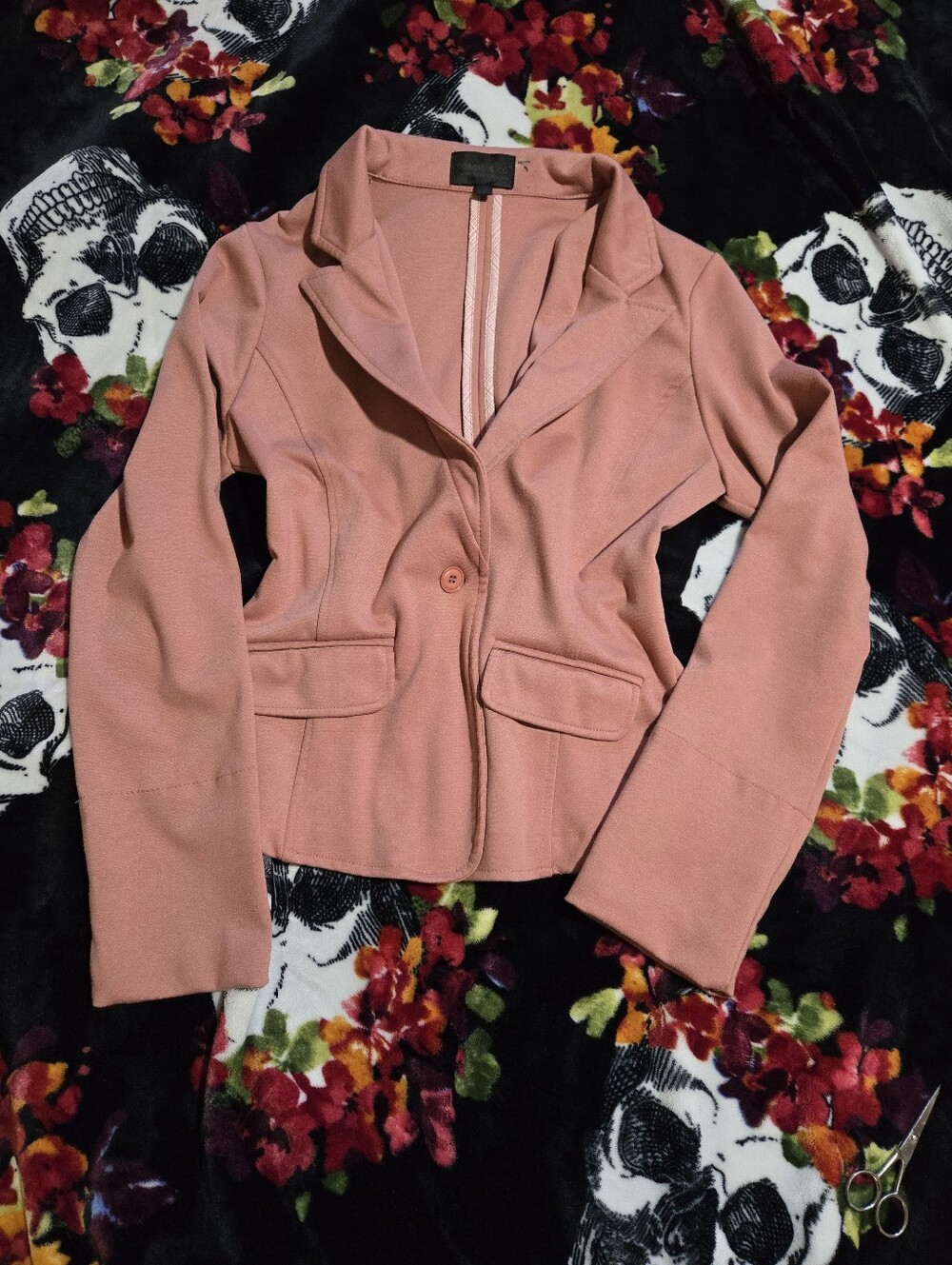 Women's Blazer Jacket - Dusty Rose Pink